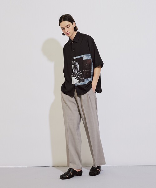 tk.TAKEO KIKUCHI(ティーケータケオキクチ)の「◆ネガポートレートシャツ(シャツ/ブラウス・メンズ・ライトグレー/ブラック/ブルー系2・01/02/03)」の7枚目の写真