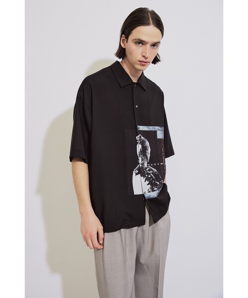 tk.TAKEO KIKUCHI(ティーケータケオキクチ)の「◆ネガポートレートシャツ(シャツ/ブラウス・メンズ・ライトグレー/ブラック/ブルー系2・01/02/03)」の9枚目の写真