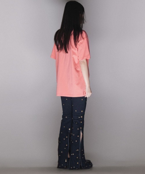 NICE GHOST CLUB（ナイスゴーストクラブ）の「A'GEM/9 × .kom『NICE GHOST CLUB/ナイスゴーストクラブ』NAMASTE SKELETON TEE/ナマステ スケルトンティーシャツ 半袖カットソー（Tシャツ/カットソー・レディース・ブラック/ホワイト/ピンク/ライトグリーン・M/L）」の16枚目の写真