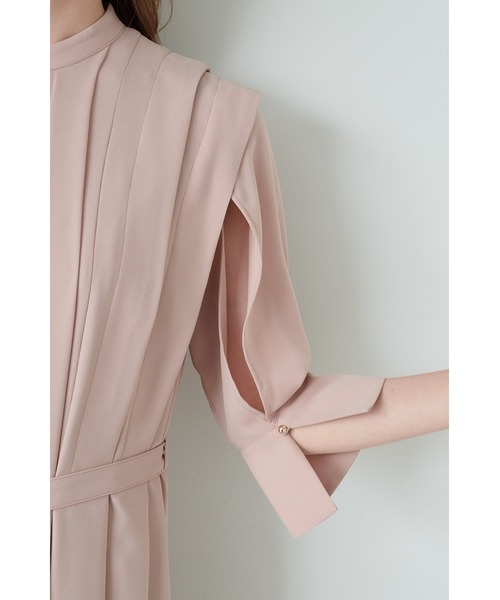 SNIDEL（スナイデル）の「タックジョーゼットフレアワンピース