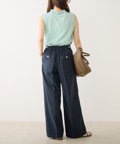 PUAL CE CIN（ピュアルセシン）の「甘撚りツイルマリンパンツ（その他パンツ・レディース・ネイビー/オフホワイト/カーキ・FREE）」の18枚目の写真