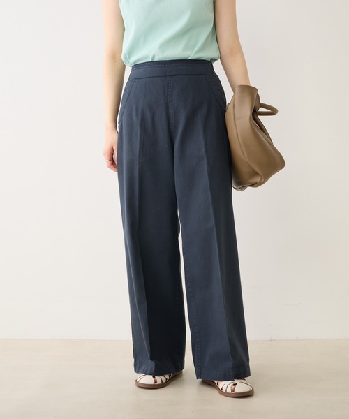 PUAL CE CIN（ピュアルセシン）の「甘撚りツイルマリンパンツ（その他パンツ・レディース・ネイビー/オフホワイト/カーキ・FREE）」の15枚目の写真