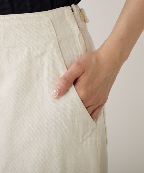 PUAL CE CIN（ピュアルセシン）の「甘撚りツイルマリンパンツ（その他パンツ・レディース・ネイビー/オフホワイト/カーキ・FREE）」の20枚目の写真