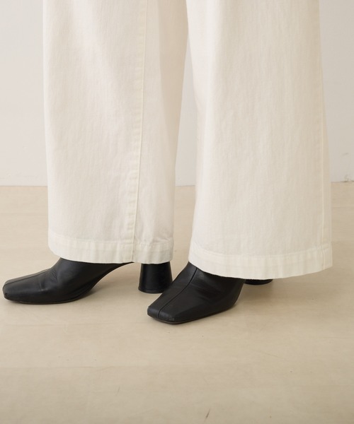 PUAL CE CIN（ピュアルセシン）の「甘撚りツイルマリンパンツ（その他パンツ・レディース・ネイビー/オフホワイト/カーキ・FREE）」の11枚目の写真