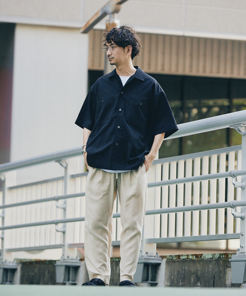 JOURNAL STANDARD relume（ジャーナルスタンダード　レリューム）の「セミワイド リネンブレンドイージーパンツ（その他パンツ・メンズ・ベージュ/ブラウン/カーキ/ブラックミックス・MEDIUM/LARGE）」の21枚目の写真