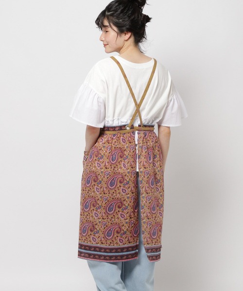 Fishs Eddy（フィッシュエディ）の「[Fishs Eddy(フィッシュエディ)]フローラルエプロン（エプロン・レディース・ベージュ/ブルー・FREE）」の18枚目の写真