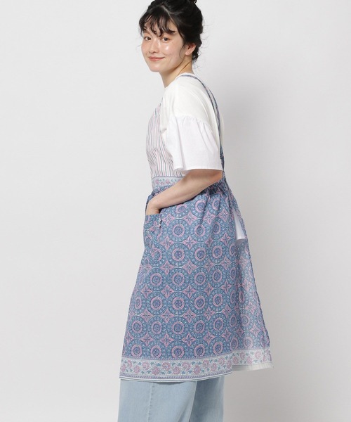 Fishs Eddy（フィッシュエディ）の「[Fishs Eddy(フィッシュエディ)]フローラルエプロン（エプロン・レディース・ベージュ/ブルー・FREE）」の20枚目の写真