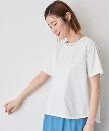 【接触冷感・UVカット】オーガニックコットンラウンドヘムＴシャツ