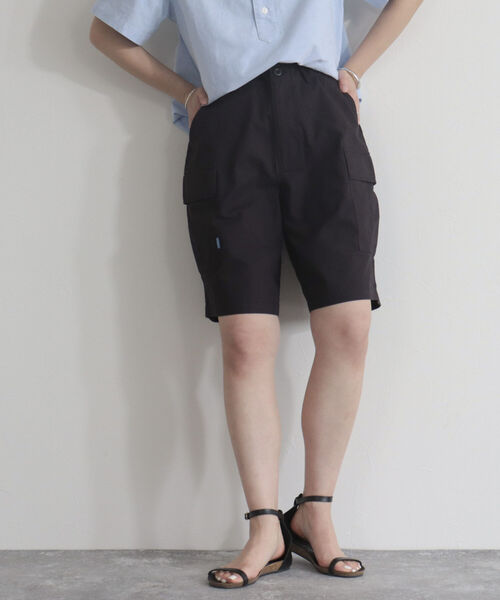 GEVACO（ゲバコ）の「【GEVACO/ゲバコ】リップストップカーゴショーツ（カーゴパンツ・レディース・カーキ/ブラック・36/38）」の2枚目の写真