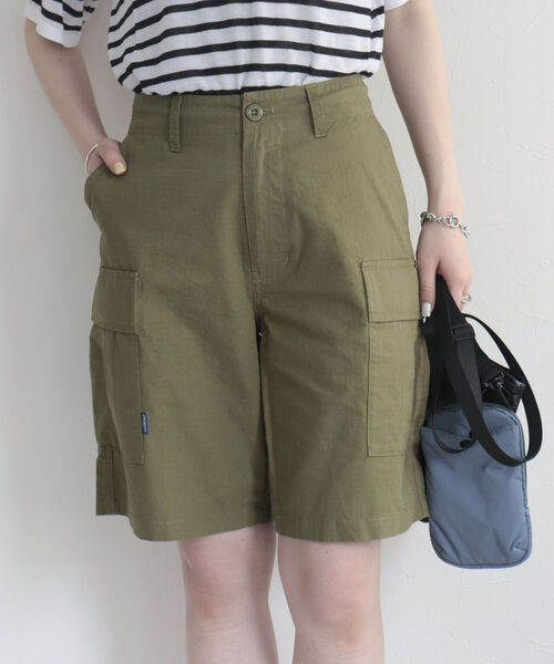 GEVACO（ゲバコ）の「【GEVACO/ゲバコ】リップストップカーゴショーツ（カーゴパンツ・レディース・カーキ/ブラック・36/38）」の6枚目の写真