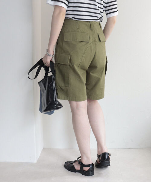 GEVACO（ゲバコ）の「【GEVACO/ゲバコ】リップストップカーゴショーツ（カーゴパンツ・レディース・カーキ/ブラック・36/38）」の8枚目の写真