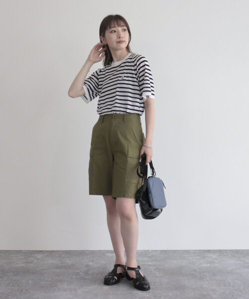 GEVACO（ゲバコ）の「【GEVACO/ゲバコ】リップストップカーゴショーツ（カーゴパンツ・レディース・カーキ/ブラック・36/38）」の9枚目の写真