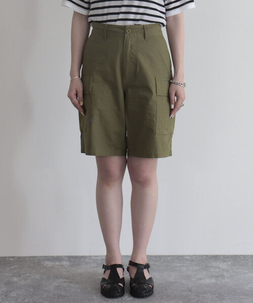 GEVACO（ゲバコ）の「【GEVACO/ゲバコ】リップストップカーゴショーツ（カーゴパンツ・レディース・カーキ/ブラック・36/38）」の19枚目の写真