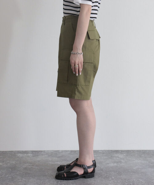 GEVACO（ゲバコ）の「【GEVACO/ゲバコ】リップストップカーゴショーツ（カーゴパンツ・レディース・カーキ/ブラック・36/38）」の20枚目の写真