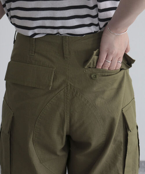 GEVACO（ゲバコ）の「【GEVACO/ゲバコ】リップストップカーゴショーツ（カーゴパンツ・レディース・カーキ/ブラック・36/38）」の22枚目の写真