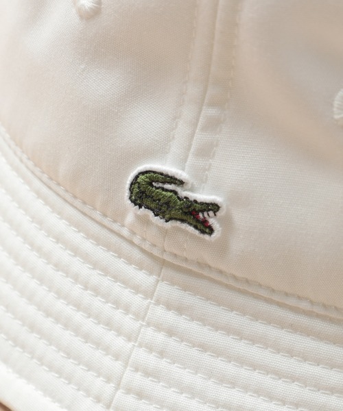 LACOSTE（ラコステ）の「【LACOSTE】ロゴ入りサファリハット バケットハット L7069（ハット・メンズ・ライトグリーン/ホワイト・FREE）」の17枚目の写真