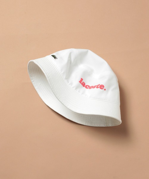 LACOSTE（ラコステ）の「【LACOSTE】ロゴ入りサファリハット バケットハット L7069（ハット・メンズ・ライトグリーン/ホワイト・FREE）」の11枚目の写真