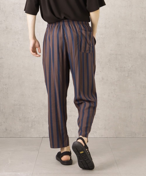 NAVY（ネイビー）の「接触冷感　レーヨンアンクルパンツ　イージーパンツ（その他パンツ・メンズ・ネイビー×ホワイト/ブラウン/チャコール/ブラック/ネイビー・L/XL/M）」の7枚目の写真