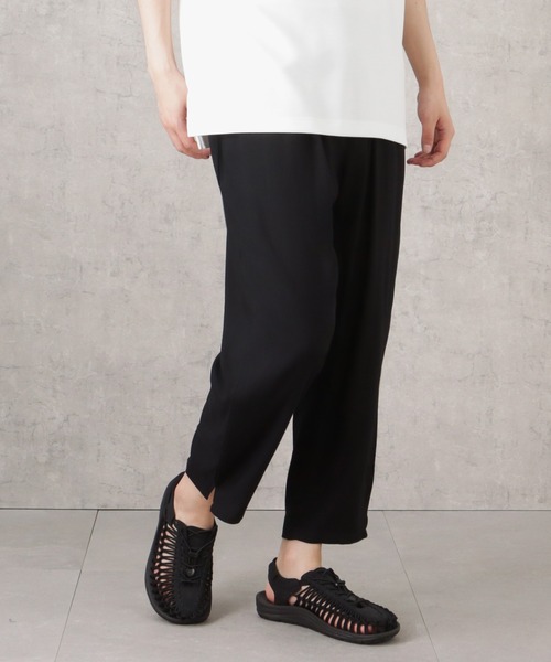 NAVY（ネイビー）の「接触冷感　レーヨンアンクルパンツ　イージーパンツ（その他パンツ・メンズ・ネイビー×ホワイト/ブラウン/チャコール/ブラック/ネイビー・L/XL/M）」の16枚目の写真