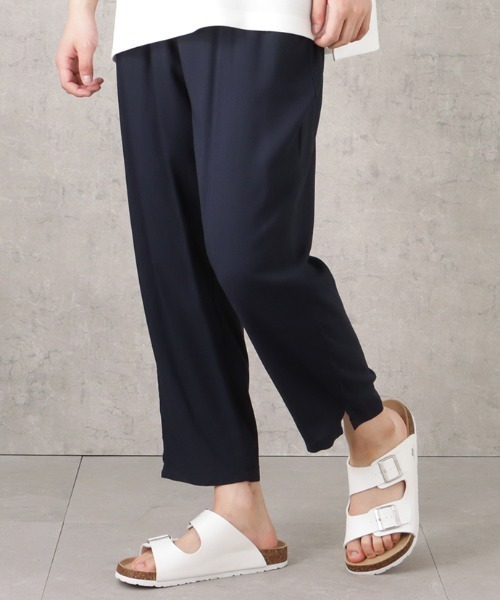 NAVY（ネイビー）の「接触冷感　レーヨンアンクルパンツ　イージーパンツ（その他パンツ・メンズ・ネイビー×ホワイト/ブラウン/チャコール/ブラック/ネイビー・L/XL/M）」の15枚目の写真