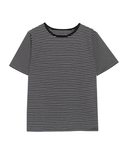 Pierrot(ピエロ)の「シンプルボーダーTシャツ(Tシャツ/カットソー・レディース・ホワイト×ブラック/ブラック×ホワイト・M/L)」の20枚目の写真