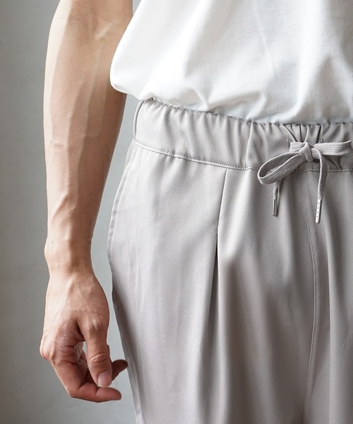 MinoriTY(マイノリティ)の「【MinoriTY】とろみイージーパンツ ワイドパンツ テーパードパンツ 秋服 (その他パンツ・メンズ・ライトグレー/ブラック/ブルーグリーン/ライトブラウン・S/M/L)」の9枚目の写真