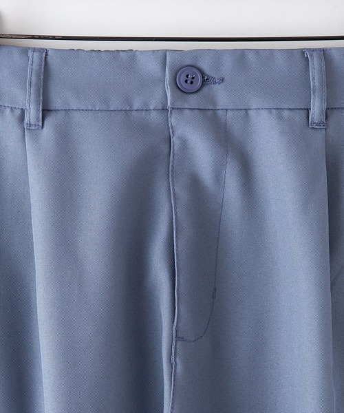 Blue Standard （ブルースタンダード）の「【BLUE STANDARD/ブルースタンダード】接触冷感 　ポリトロワンタック　ウエストゴム　クロップドパンツ（その他パンツ・メンズ・チャコールグレー/ブルー/ブラック/ベージュ・MEDIUM/LARGE/X-LARGE）」の9枚目の写真