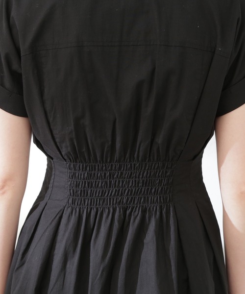 N.（N. Natural Beauty Basic）（エヌエヌナチュラルビューティーベーシック）の「【S Size Line】◆コットンボイルウエストタックボタンワンピース（ワンピース・レディース・ブラック/グレー/グリーン/ネイビー・SMALL/MEDIUM）」の12枚目の写真