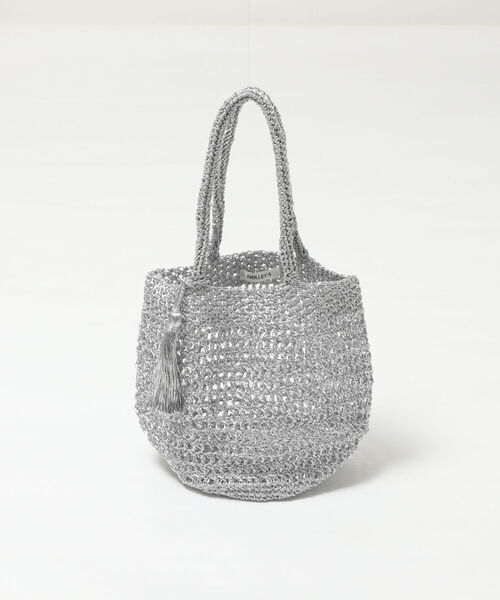 NOLLEY’S（ノーリーズ）の「マクラメミニトート（バックパック/リュック・レディース・ブラック/シルバー・FREE）」の3枚目の写真