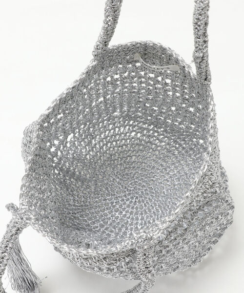 NOLLEY’S（ノーリーズ）の「マクラメミニトート（バックパック/リュック・レディース・ブラック/シルバー・FREE）」の6枚目の写真