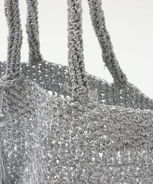 NOLLEY’S（ノーリーズ）の「マクラメミニトート（バックパック/リュック・レディース・ブラック/シルバー・FREE）」の7枚目の写真