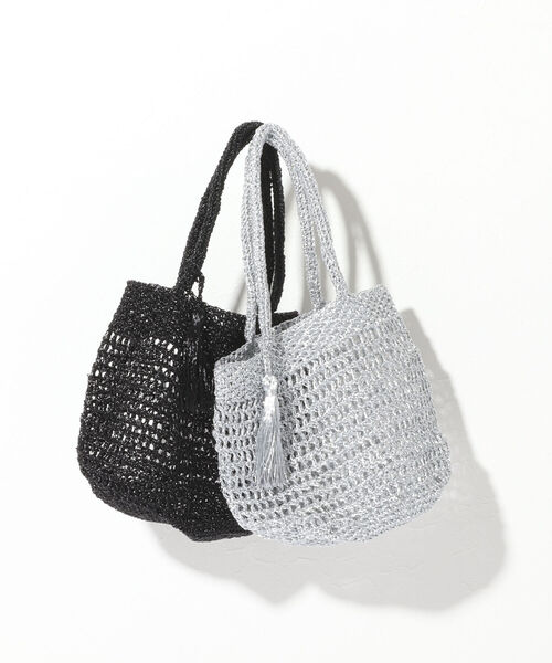 NOLLEY’S（ノーリーズ）の「マクラメミニトート（バックパック/リュック・レディース・ブラック/シルバー・FREE）」の11枚目の写真