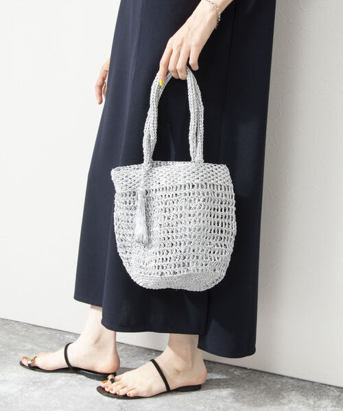 NOLLEY’S（ノーリーズ）の「マクラメミニトート（バックパック/リュック・レディース・ブラック/シルバー・FREE）」の16枚目の写真