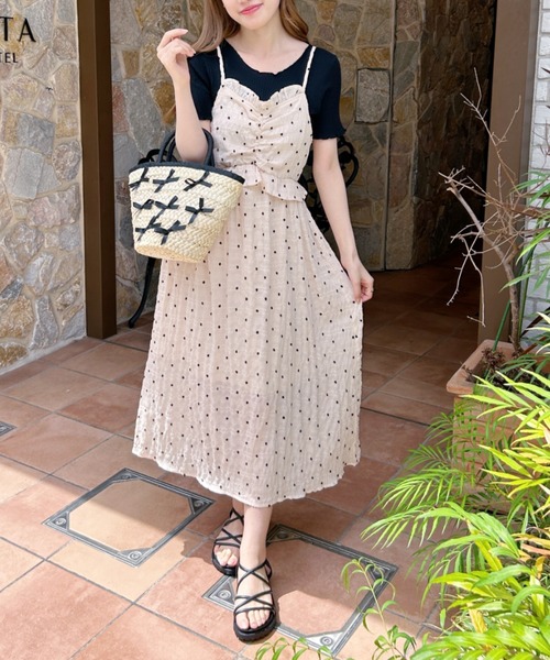 Loueme（ルエム）の「メニーリボン巾着バスケットバッグ（かごバッグ・レディース・ピンク/ライトブルー/ブラック・FREE）」の8枚目の写真