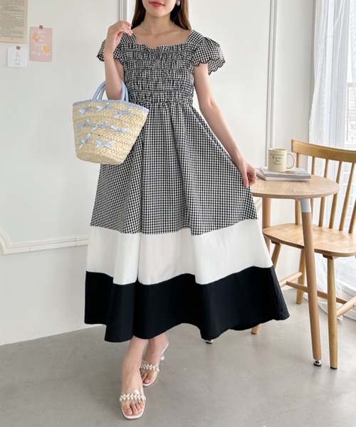 Loueme（ルエム）の「メニーリボン巾着バスケットバッグ（かごバッグ・レディース・ピンク/ライトブルー/ブラック・FREE）」の13枚目の写真