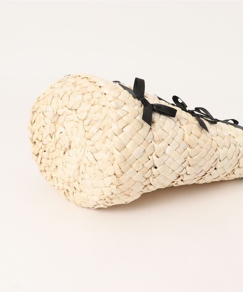 Loueme（ルエム）の「メニーリボン巾着バスケットバッグ（かごバッグ・レディース・ピンク/ライトブルー/ブラック・FREE）」の21枚目の写真