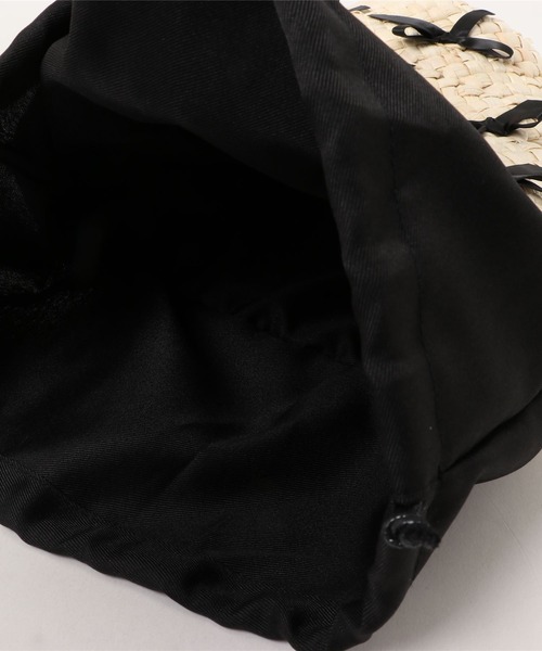 Loueme（ルエム）の「メニーリボン巾着バスケットバッグ（かごバッグ・レディース・ピンク/ライトブルー/ブラック・FREE）」の20枚目の写真