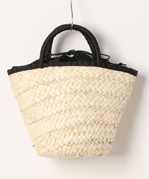 Loueme（ルエム）の「メニーリボン巾着バスケットバッグ（かごバッグ・レディース・ピンク/ライトブルー/ブラック・FREE）」の22枚目の写真