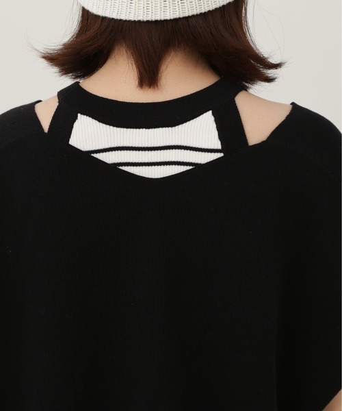 N.（N. Natural Beauty Basic）（エヌエヌナチュラルビューティーベーシック）の「◆アメスリタンク×ベストセット（ニット/セーター・レディース・オレンジ/ホワイト系その他/ブラック系その他・MEDIUM）」の15枚目の写真