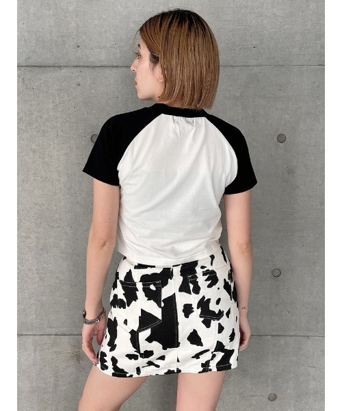 ENVYM（アンビー）の「スリットツイルミニスカート（スカート・レディース・ブラック/マルチ・SMALL/MEDIUM）」の9枚目の写真