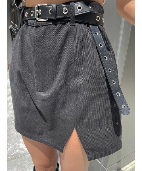 ENVYM（アンビー）の「スリットツイルミニスカート（スカート・レディース・ブラック/マルチ・SMALL/MEDIUM）」の22枚目の写真