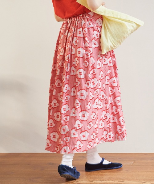bulle de savon（ビュルデサボン）の「○hana×stripe スカート