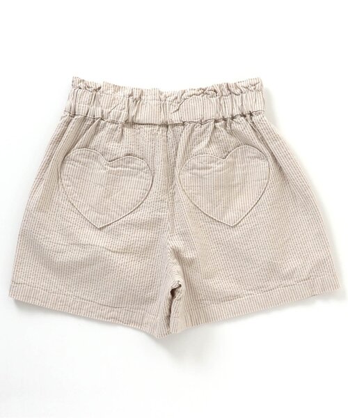 apres les cours（アプレレクール）の「ハートポケットショートパンツ（その他パンツ・キッズ・インディゴブルー/ストライプ/ピンク・80/90/100/110/120/130/140）」の7枚目の写真