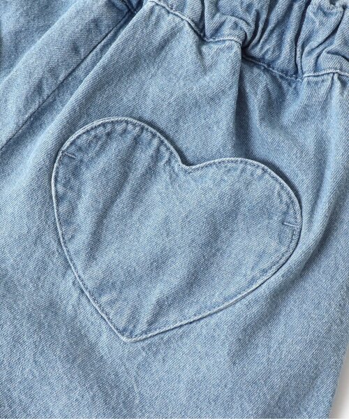 apres les cours（アプレレクール）の「ハートポケットショートパンツ（その他パンツ・キッズ・インディゴブルー/ストライプ/ピンク・80/90/100/110/120/130/140）」の16枚目の写真