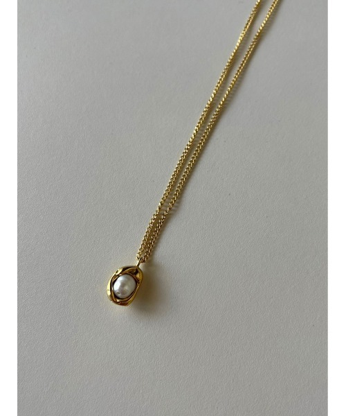 mou(モウ)の「【316Lサージカルステンレス】パールトップゴールドネックレス(金属アレルギー対応)(ネックレス・レディース・ゴールド・FREE)」の8枚目の写真