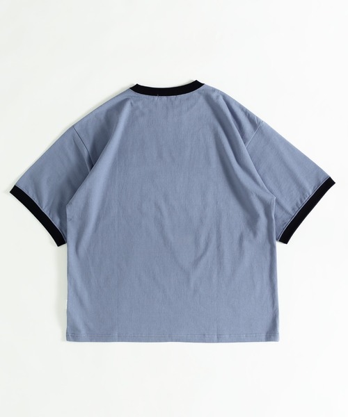 MUHET（ミュエータ）の「フェルトリンガーTシャツ（Tシャツ/カットソー・レディース・オフホワイト/ブラック/ブルー・X-LARGE/MEDIUM）」の7枚目の写真