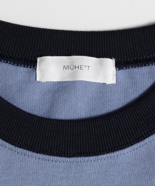 MUHET（ミュエータ）の「フェルトリンガーTシャツ（Tシャツ/カットソー・レディース・オフホワイト/ブラック/ブルー・X-LARGE/MEDIUM）」の18枚目の写真