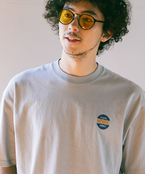 BAYFLOW（ベイフロー）の「ワンポイント刺繍Tシャツ（Tシャツ/カットソー・メンズ・グレー/オフホワイト/チャコール/オレンジ・LARGE/MEDIUM）」の3枚目の写真