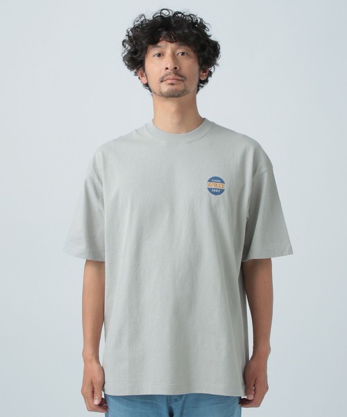 BAYFLOW（ベイフロー）の「ワンポイント刺繍Tシャツ（Tシャツ/カットソー・メンズ・グレー/オフホワイト/チャコール/オレンジ・LARGE/MEDIUM）」の5枚目の写真