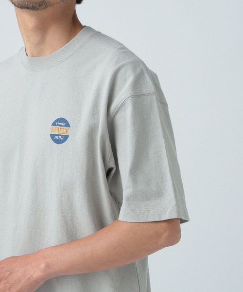 BAYFLOW（ベイフロー）の「ワンポイント刺繍Tシャツ（Tシャツ/カットソー・メンズ・グレー/オフホワイト/チャコール/オレンジ・LARGE/MEDIUM）」の6枚目の写真